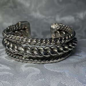 Handmade Stainless Steel Welded Wire Bangle Bracelet